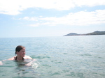 P6221312 Jenni swimming at Argeles-sur-Mer beach.JPG